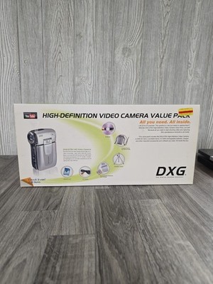 DXG-579V HD Silver Video Camera 5.1 Mega Pixel, 4x Zoom Value pack