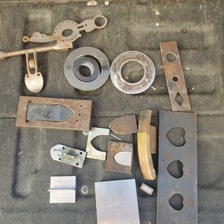 Vintage Belt Tips Buckle Making Leather Working Tool Lot Forming Jigs Templates