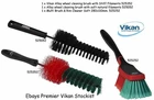 Vikan Wheel Brush Set Filaments Chemical Resistant Alloy Steel Rim Cleaning