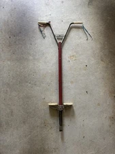 Vintage 1970s Pogo Stick Hippity-Hop Red Steel Jumping Stick W/Tassels