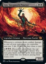 MTG English Gix, Yawgmoth Praetor (Extended Art) NM Normal The Brothers' War