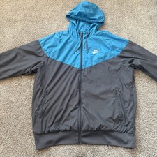 Nike Sportswear Vintage Y2K Full Zip Hoodie Two Tone Retro Jacket Mens XL