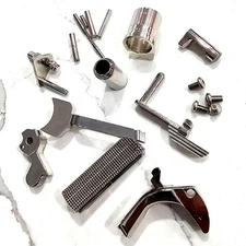 1911 Parts grip safety, Mainspring Trigger, Hammer Barrel Bushing, & More Nickel