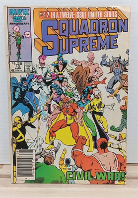 Marvel Comics Squadron Supreme Issue #12 Newsstand Edition 1986 Copper Age