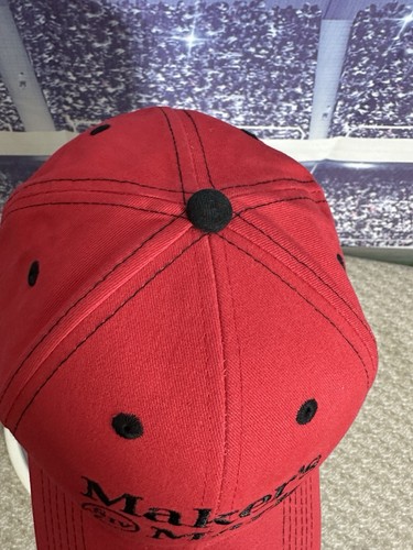 Maker’s Mark Bourbon Baseball Cap Red Hat Whiskey Liquor Alcohol - Picture 7 of 9