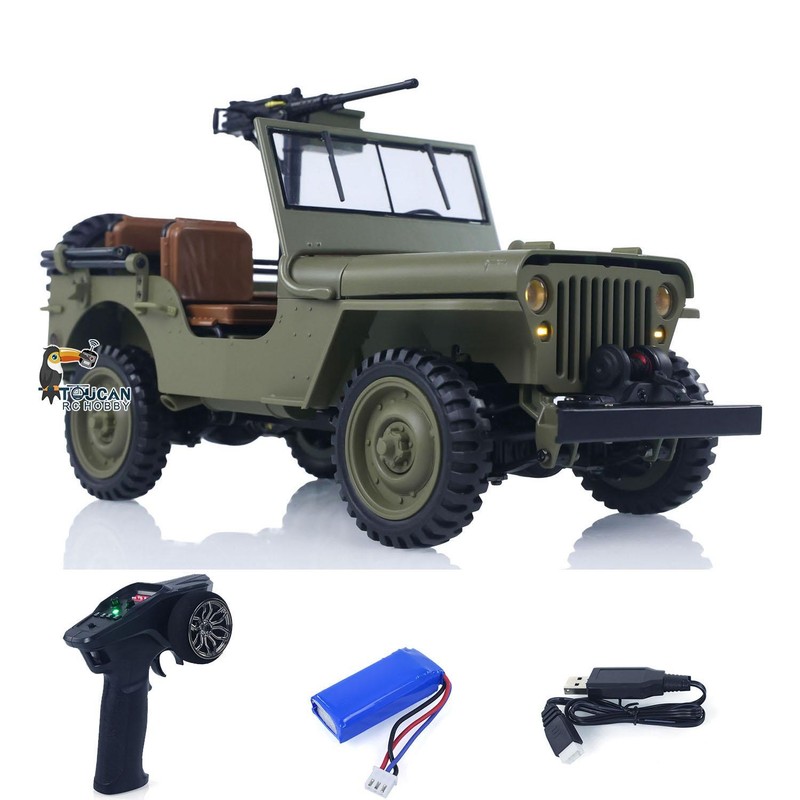 HG 1/14 4x4 Electric Military Truck HG4 58 Convertible Off Road Combat Vehicle