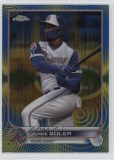 2022 Topps Chrome Sonic Blue & Yellow Pulse Refractor /75 Jorge Soler #189 1i3r