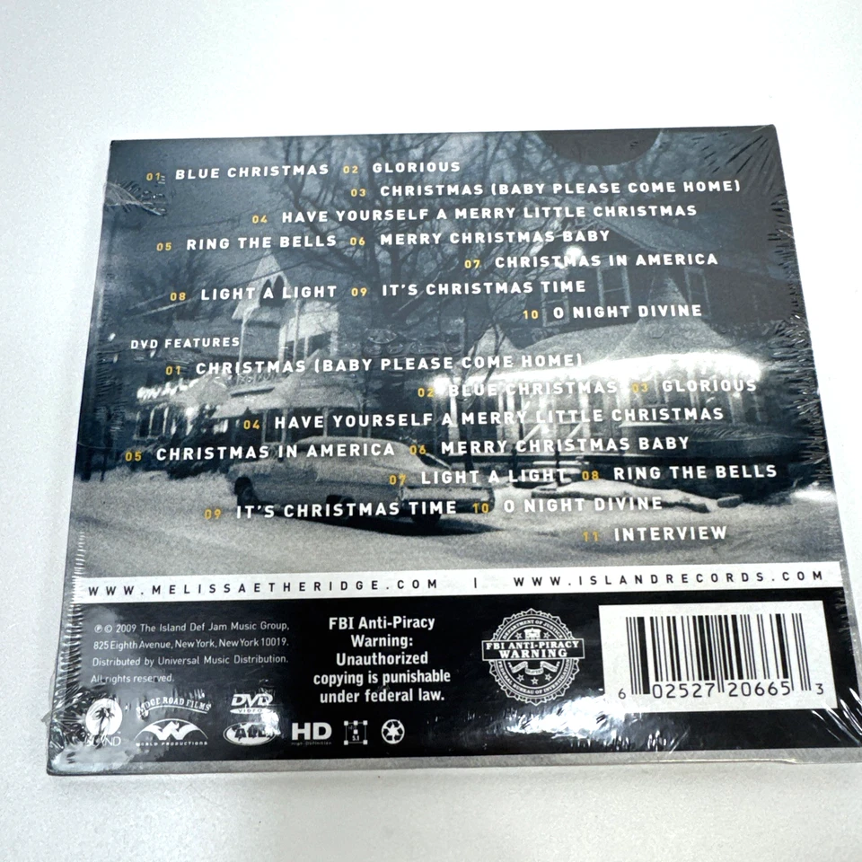 A New Thought for Christmas Melissa Etheridge CD DVD Holiday Music (New Sealed) - Imagem 2 de 4