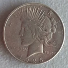 Peace Silver Dollar Coin 1923 Mintmark: D