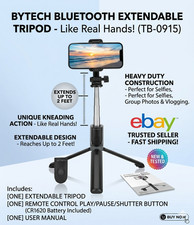 Bytech Universal Bluetooth Extendable Tripod Foldable Selfie Stand NEW Sealed