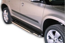 Trittbretter Schwellerrohre für SKODA Yeti 5L 2010> Edelstahl Ø50mm mit TÜV