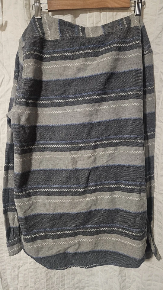 Camisa con Capucha Billabong Baja para Hombre - XL - Rayas Gris/Azul - Mezcla de Algodón - Foto 4 de 4