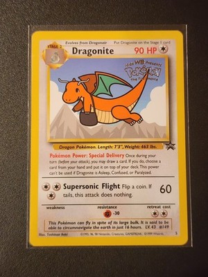Dragonite 5 1999 WB Movie Black Star Promo Rare WOTC Nintendo Pokmon NM  Card | eBay