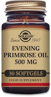 Solgar Evening Primrose Oil Softgels, 500mg 30 Count( Gluten Free)
