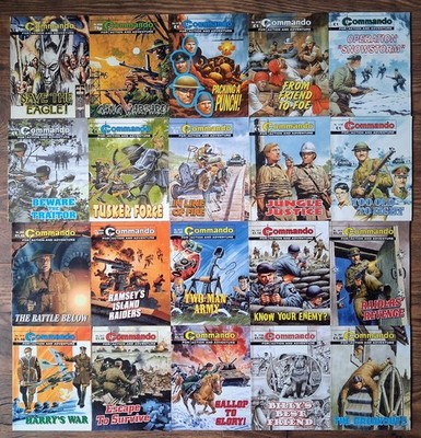 Commando Comics Job Lot Bundle x 20 (52O)
