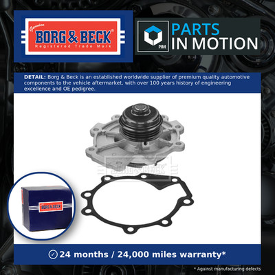 Water Pump fits JAGUAR X TYPE X400 2.5 01 to 08 XB(AJ-V6) Coolant B&B C2S18139