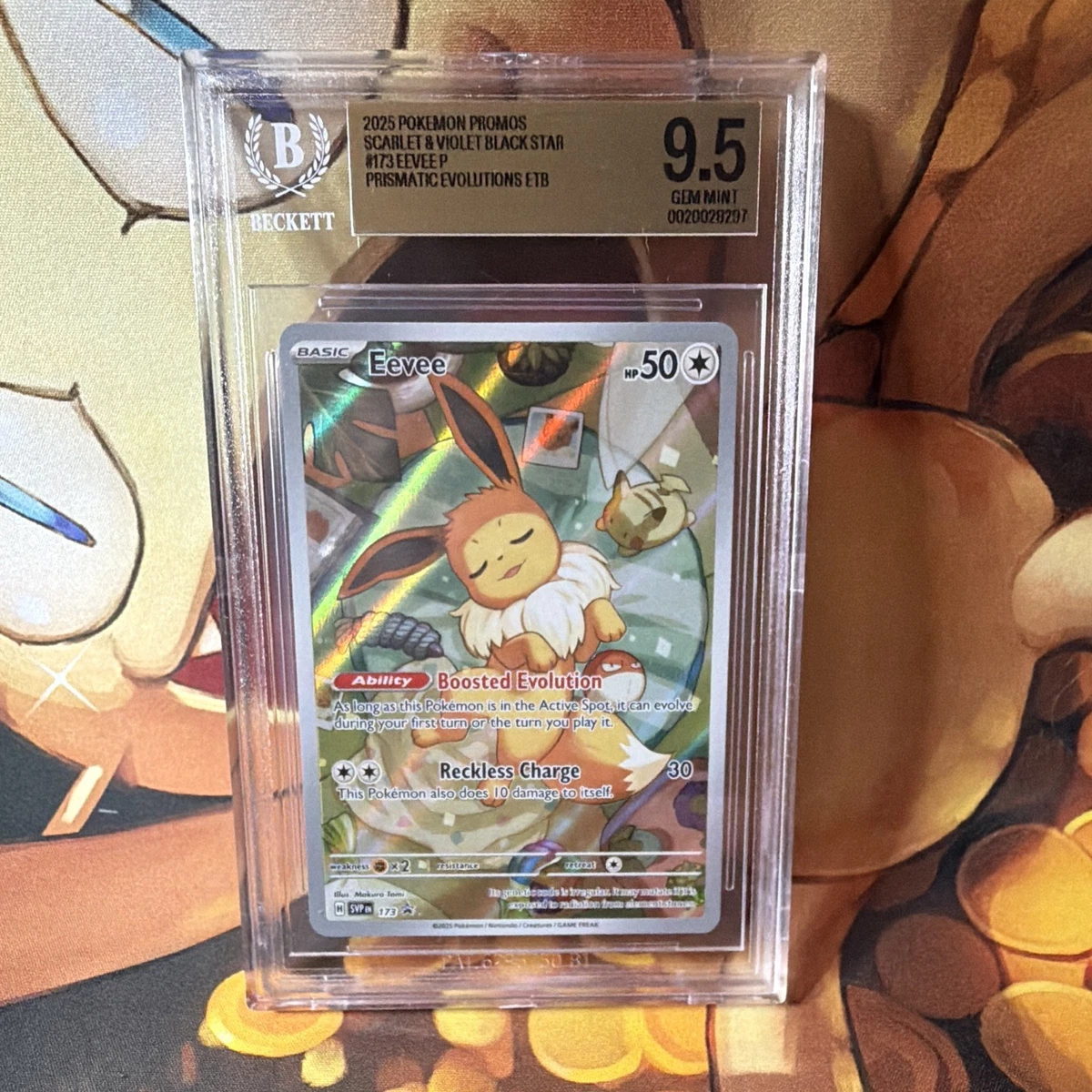 Eevee Pokémon TCG Grade 9.5 Individual Collectible Card Game Cards