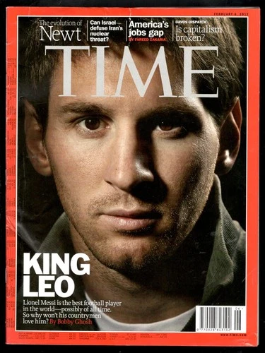 TIME 2012 LIONEL MESSI KING LEO PLAYER IN THE WORLD ARGENTINA magazine February6