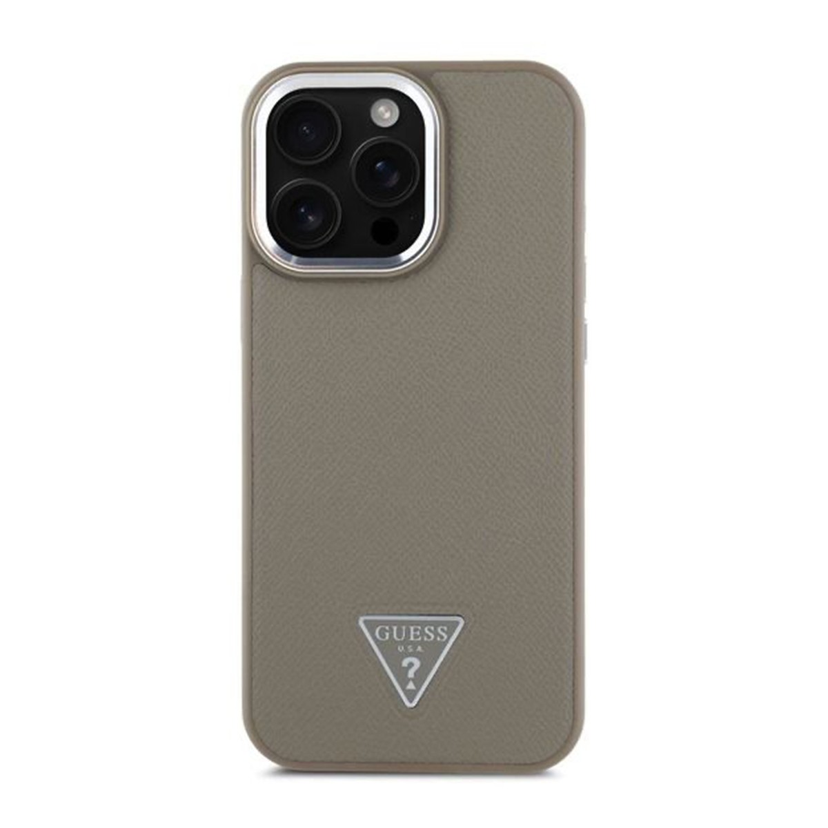Coque iPhone 16 Pro Max Robuste Anti-Rayures avec Protection Écran et Logo Triangle