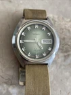 Vintage Seiko Automatic DX Green Dial 17 Jewels Men’s Watch for Parts or Repair