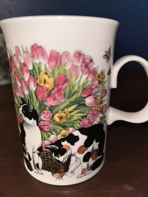 Dunoon Sophisticats Sue Scullard Fine Bone China Mug Devon Shape 10 oz RETIRED