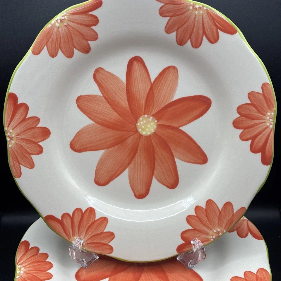 Plato de Cena Flor Decorativo Harry & David 11" - Pintado a Mano - Portugal Foto 4 de 4