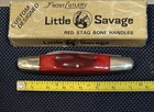 Vintage Frost Cutlery Red Stag Bone “LITTLE SAVAGE” Pen Knife — photo 3