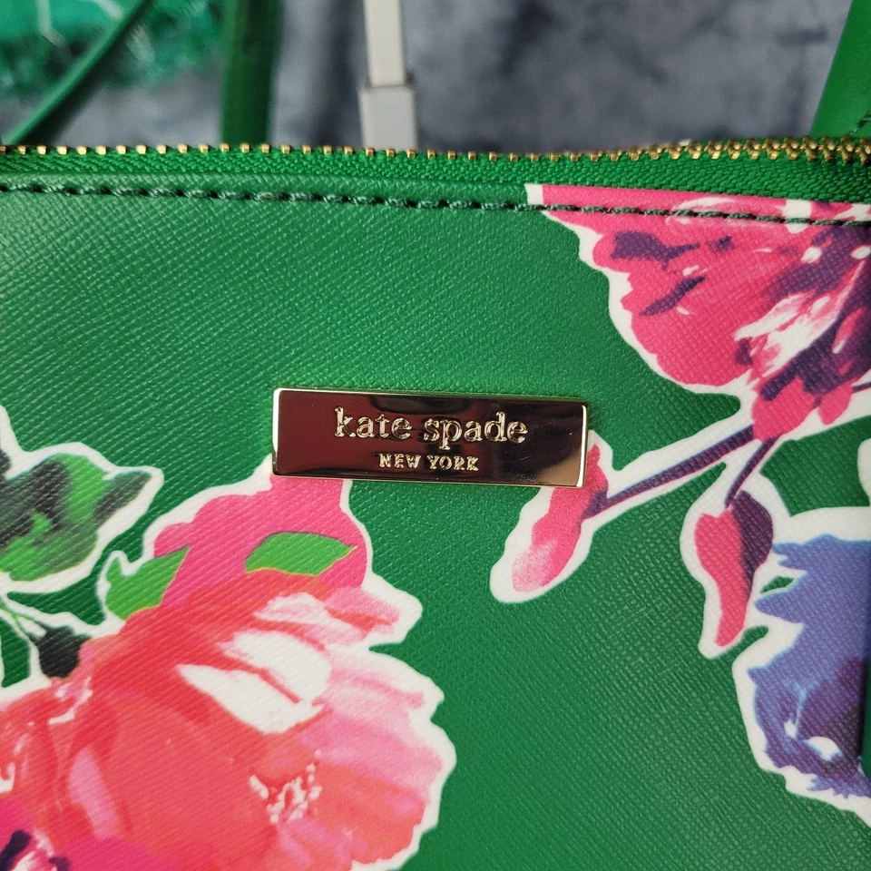 Cartera Kate Spade New York Brillante Agua Floral Doble Mango con Bufanda a Juego Foto 4 de 4