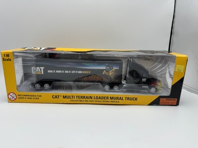 RARE Norscot Cat Multi Terrain Loader Mural Truck Traile International Box VHTF
