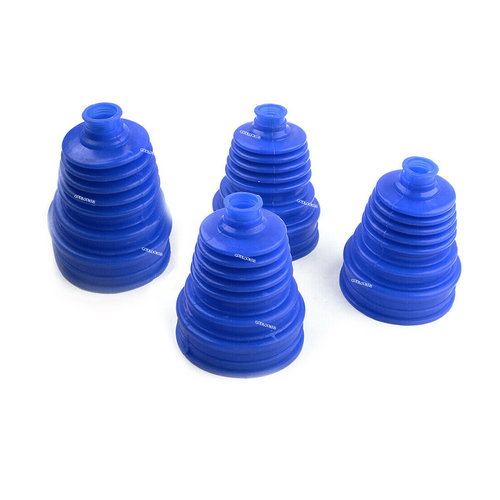 Qty 4 Universal Silicone CV Constantvelocity Dust Cover Joint Boot Drive Shaft eBay