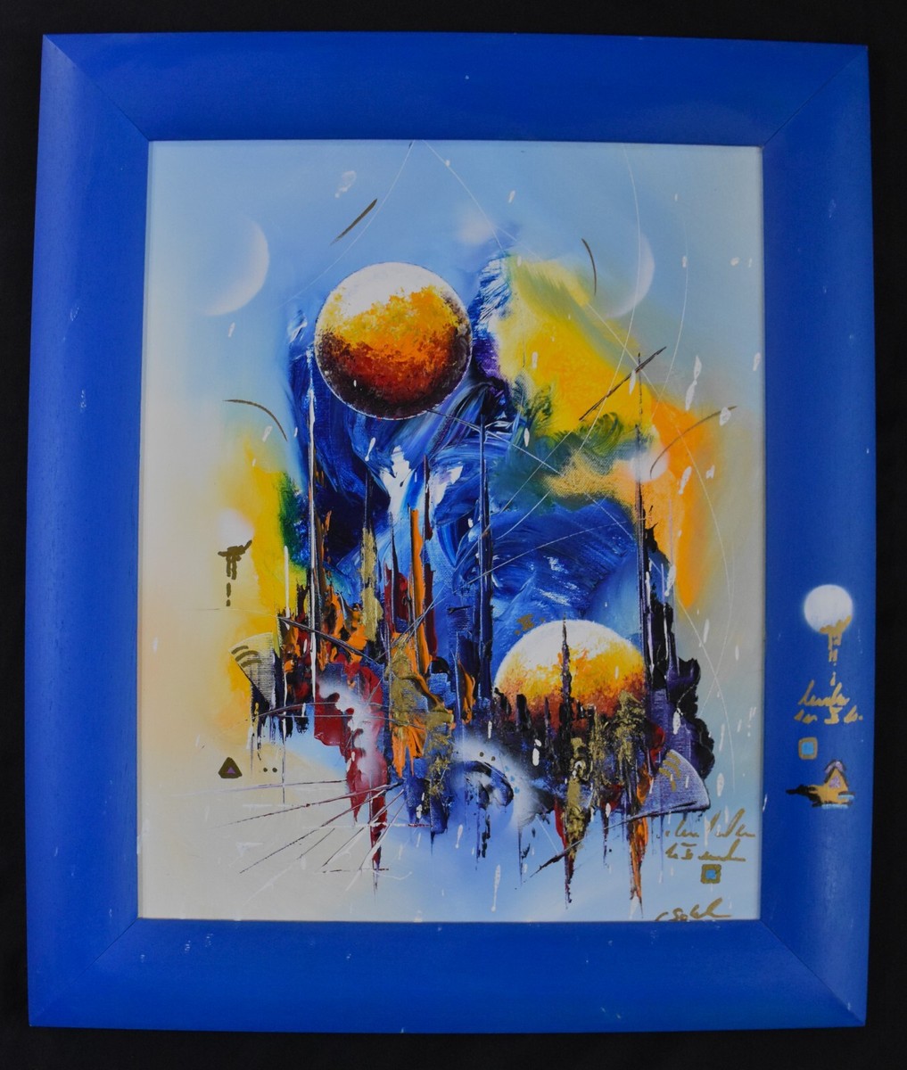 Claus Schenk,German painter,original oil paintings, Skyline
