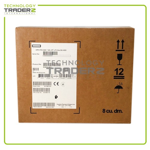 834031-B21 HPE 8TB 7.2K SAS 12Gbps 3.5" Hard Drive ***Factory Sealed*** - Afbeelding 1 van 2