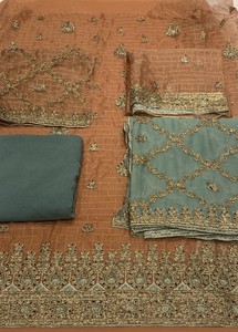 unstitched chiffon suits