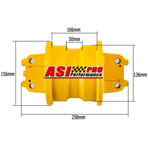 Bottom Roller Track Roller For Mitsubishi BD2J BD2H BD2G BD2F Excavator Yellow - Picture 1 of 11