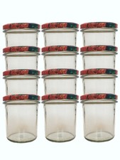 12x tumble jars 350ml jam jar preserving jar mason jars fruit