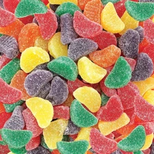 Fruit Slices - 2 Pound Bulk Pack (About 65 Count) - Assorted Jelly Candy - Unwra