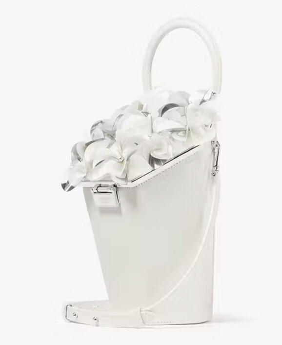 Kate Spade In Bloom Bouquet Embellished 3D Vase Top Handle New image 3