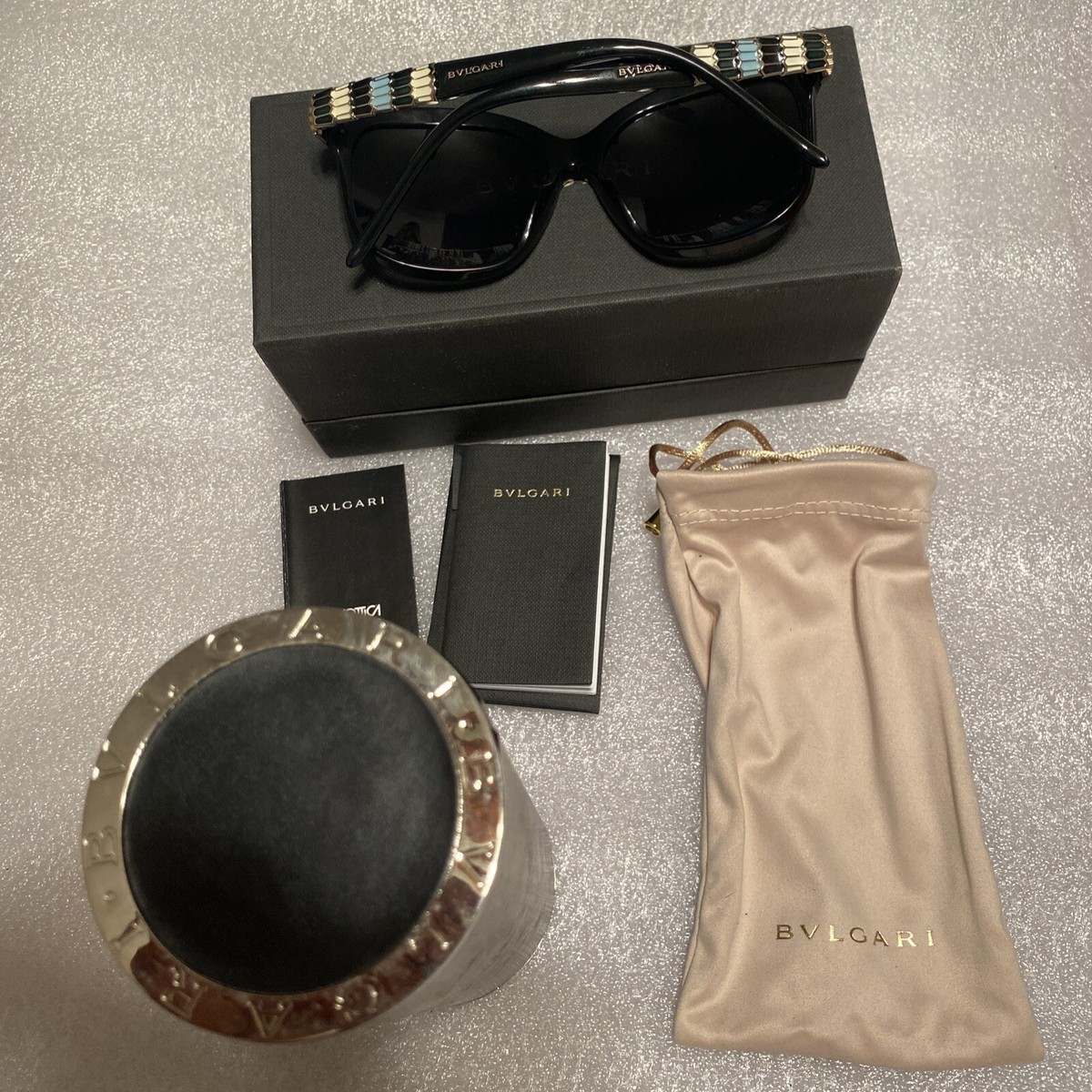 BVLGARI WOMEN Sunglasses Serpenti Collection BV 8155 501/T3 Black