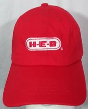 H-E-B LOGO STITCHED EMBROIDERED COTTON BASEBALL HAT CAP ADJUSTABLE