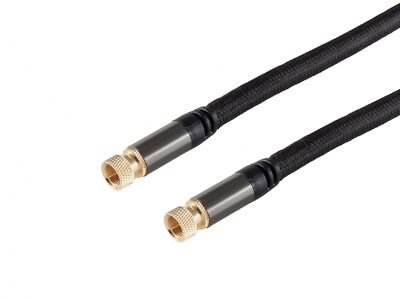 sky vision PREMIUM SAT-Anschlusskabel F-Stecker, 4-fach Schirmung, 120 dB, 1,5 m