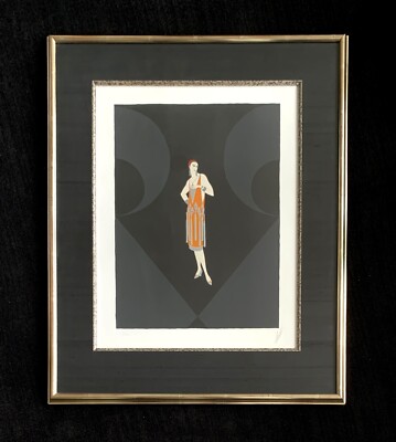 Erte signed lithograph Manhattan Mary I Broadway Art Deco style | eBay