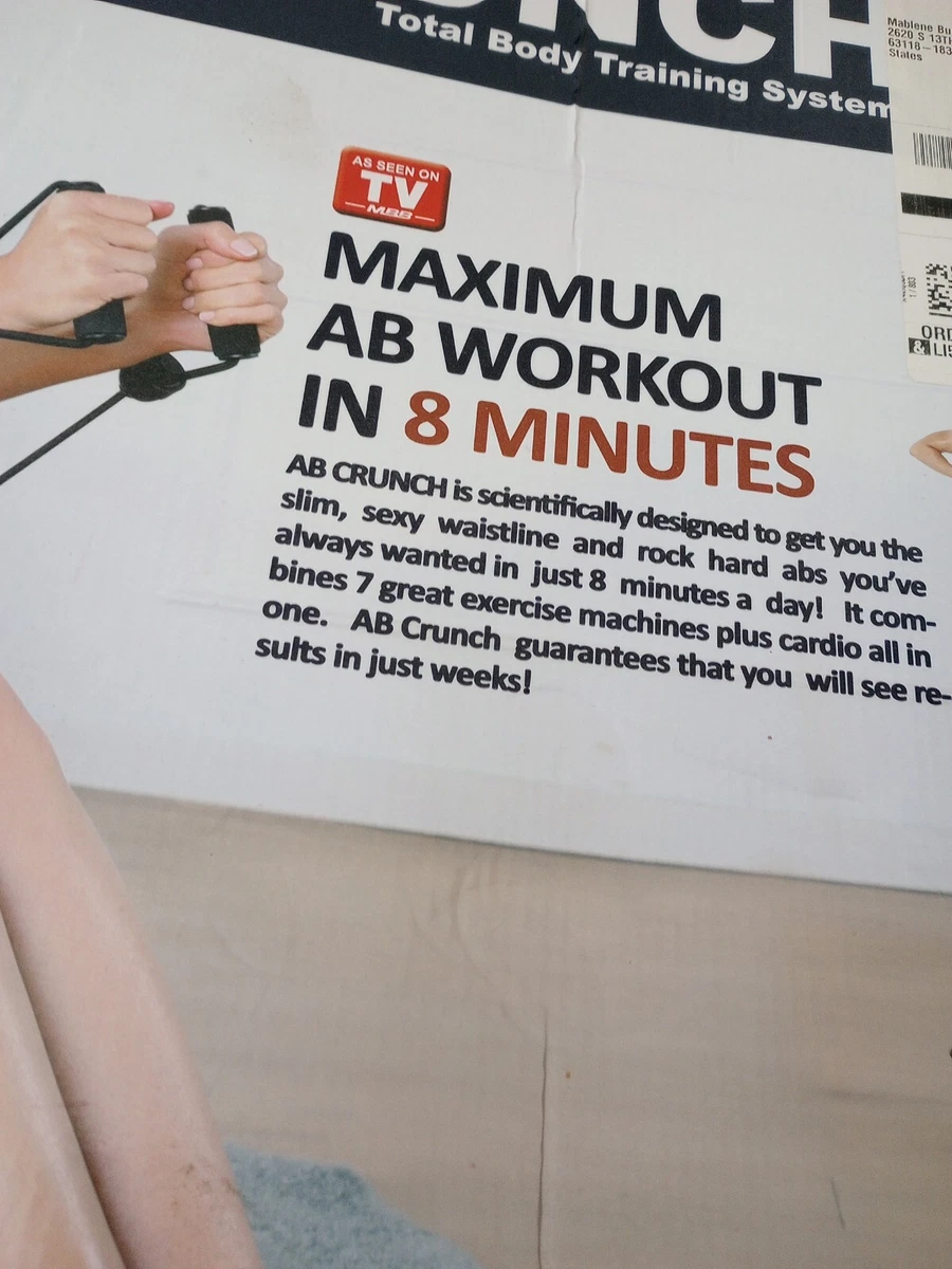 MBB AB Crunch Machine Ab Workout Black Total Body Training System