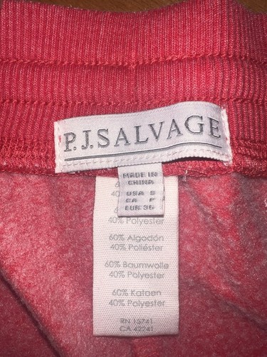 NEW PJ Salvage Lounge Shorts Womens SMALL Elastic Waist Red Snowflake - Picture 2 of 11
