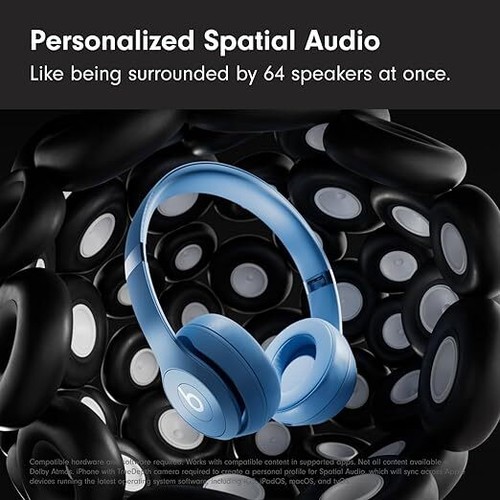 Beats Solo 4 Wireless Bluetooth On-Ear Headphones - Slate Blue | BRAND NEW - Picture 2 of 4