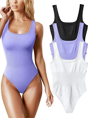 Body Damenbody 2er 3er Pack Unterhemd Breite Träger Trägerbody Baumwolle S-3XL - Bild 5 von 35