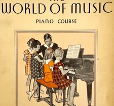 World Of Music Piano Course 1936 Song Instruction Book Spiral Bound PB DWFFBK