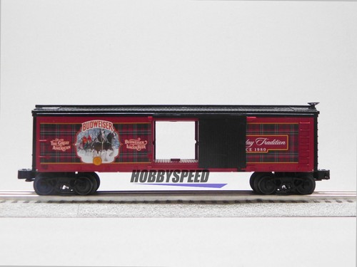 LIONEL BUDWEISER HOLIDAY STEIN REEFER O GAUGE refrigerator freight 2228050 NEW - Picture 4 of 9