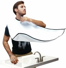Mens Beard Trimming Bib Facial Hair Shave Cape Catcher Apron Trim Tidy Gift