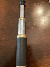 Vintage BRASS Leather TELESCOPE Marine Nautical Leather Pirate SPYGLASS Scope