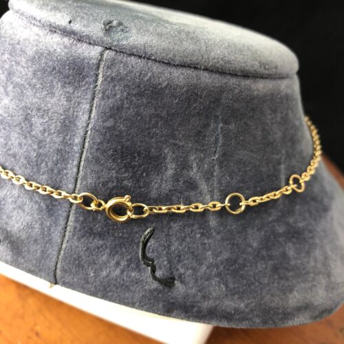 Collar Colgante Pez Funky Articulado Tono Dorado Vintage 18" - Imagen 6 de 6